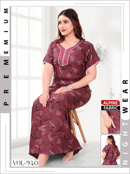937-940 Diamond Queen Alpine Night Gowns Supplier Gujarat