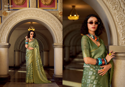 Goldmine 970001-970006 Rajpath Tissue Silk Sarees Wholesale