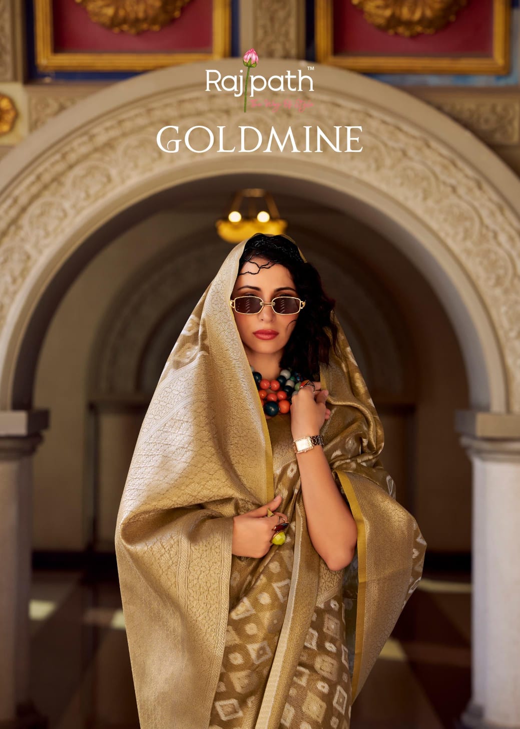 Goldmine 970001-970006 Rajpath Tissue Silk Sarees Wholesale