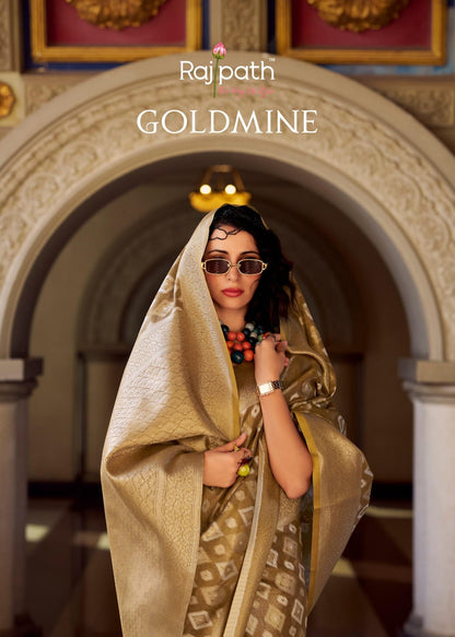 Goldmine 970001-970006 Rajpath Tissue Silk Sarees Wholesale