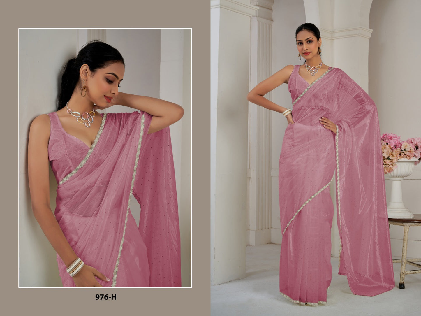 976 Mehek Organza Sarees Manufacturer