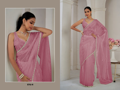 976 Mehek Organza Sarees Manufacturer