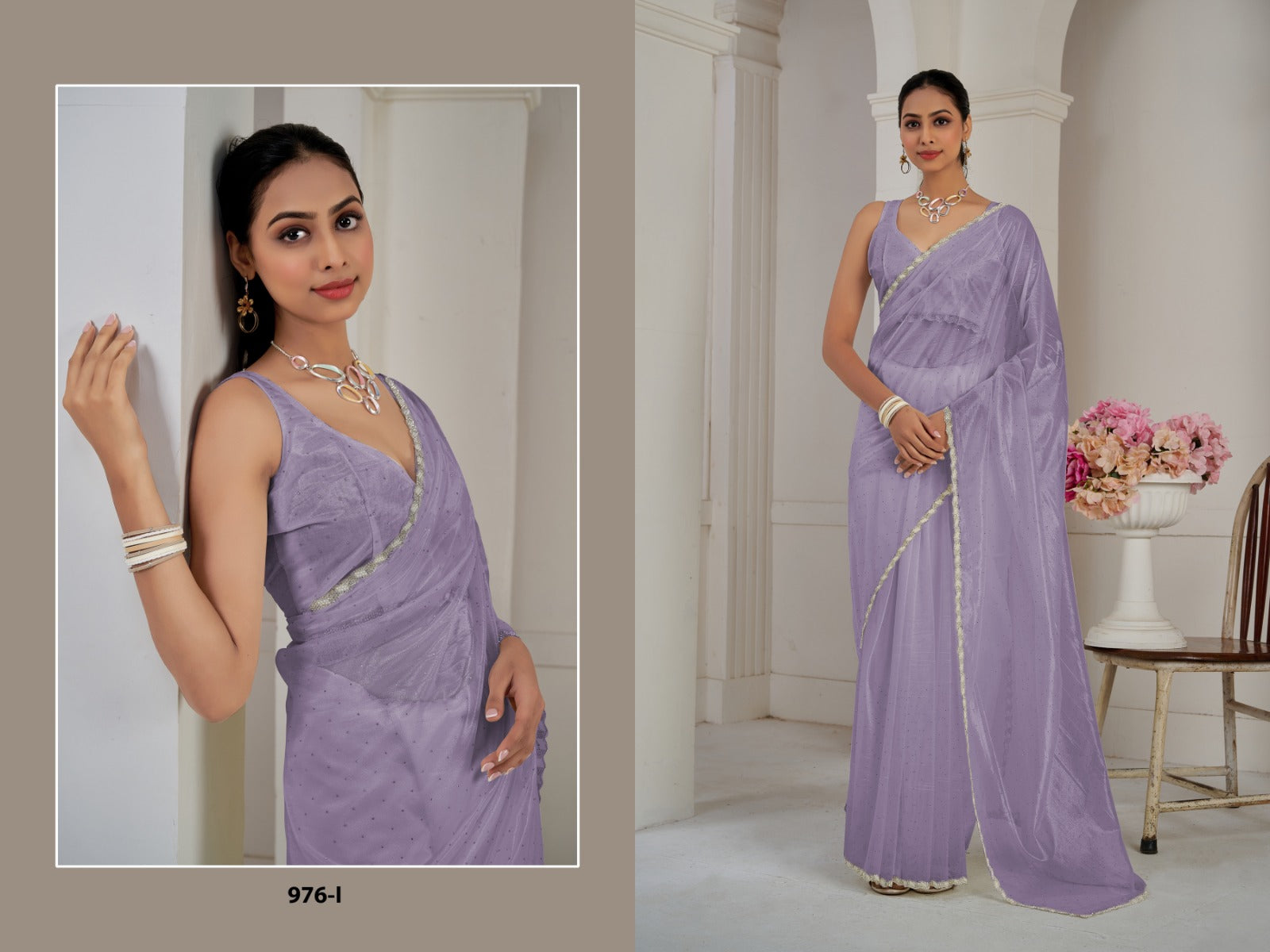 976 Mehek Organza Sarees Manufacturer