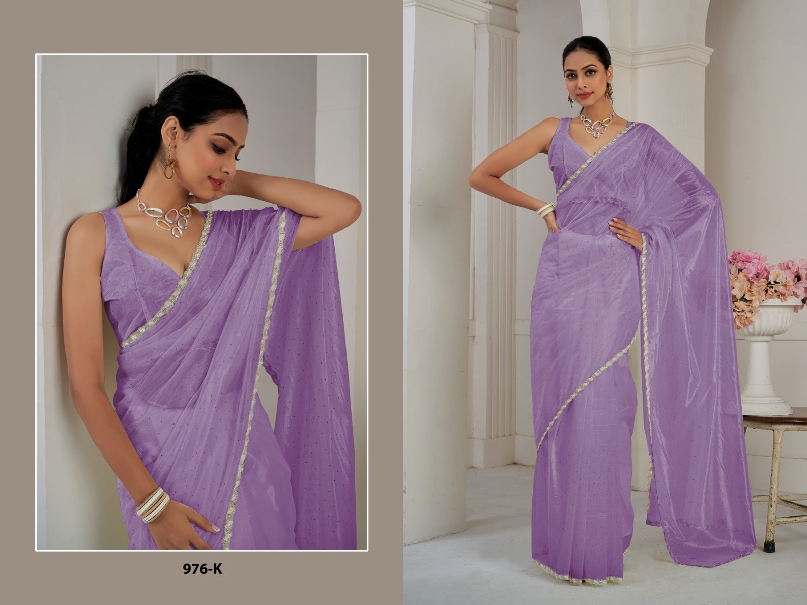 976 Mehek Organza Sarees Manufacturer