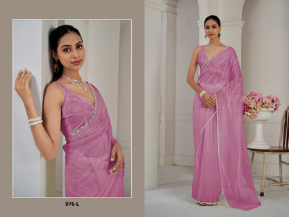 976 Mehek Organza Sarees Manufacturer