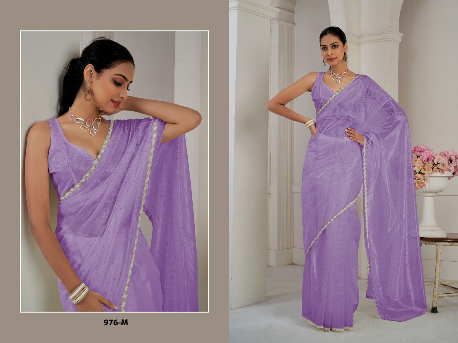 976 Mehek Organza Sarees Manufacturer
