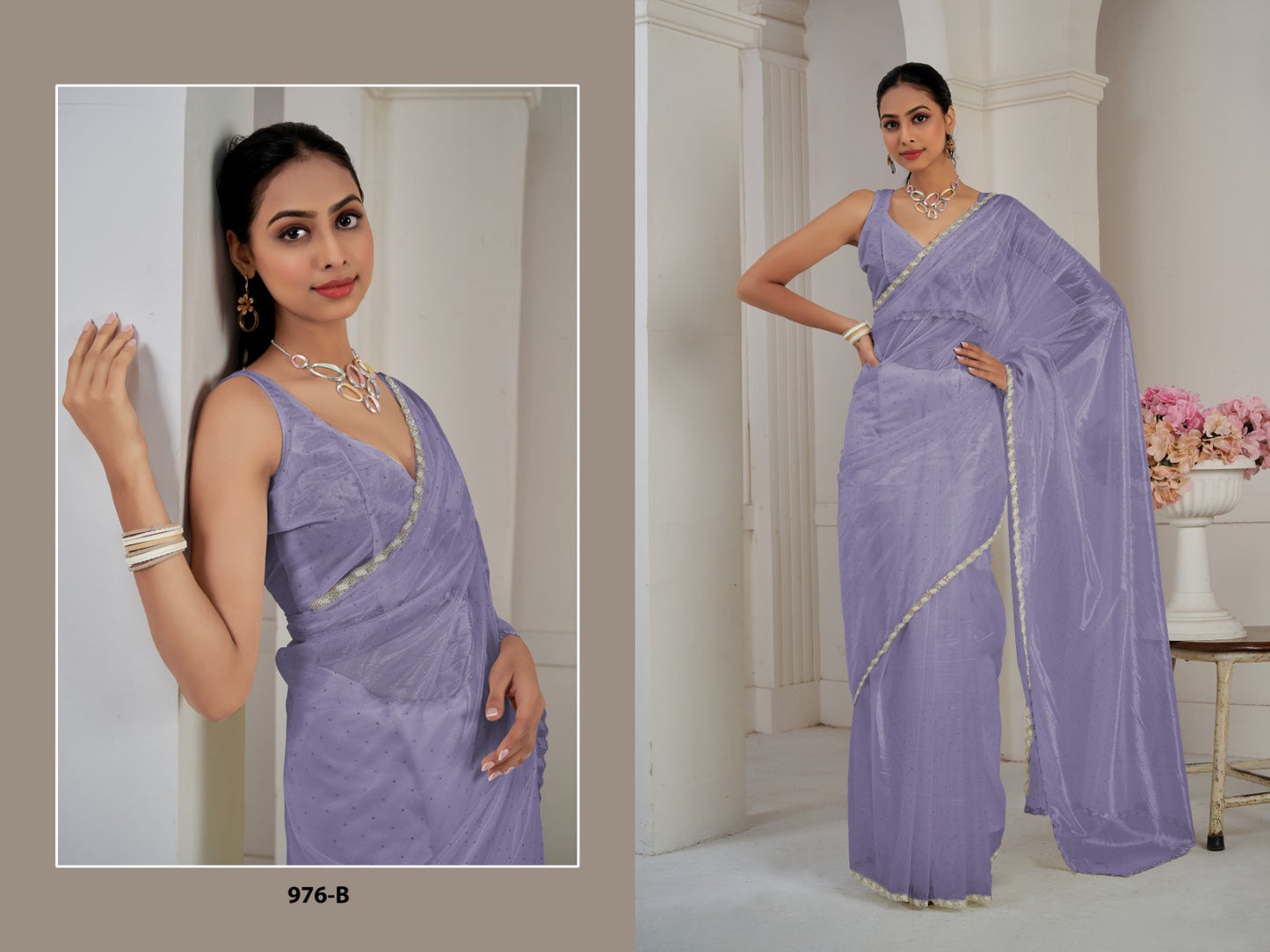 976 Mehek Organza Sarees Manufacturer