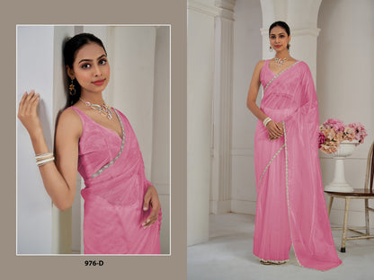 976 Mehek Organza Sarees Manufacturer