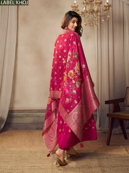 9800Abcd Label Khoj Silk Readymade Anarkali Suits Manufacturer
