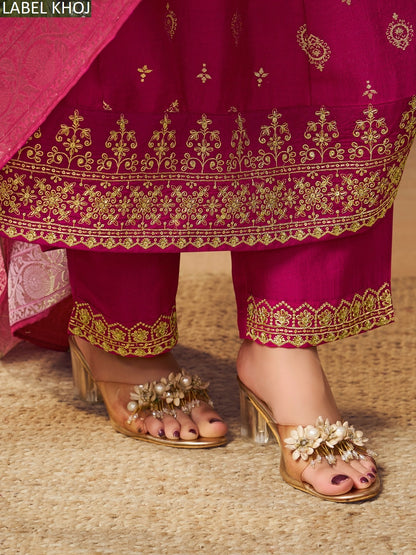 9800Abcd Label Khoj Silk Readymade Anarkali Suits Manufacturer