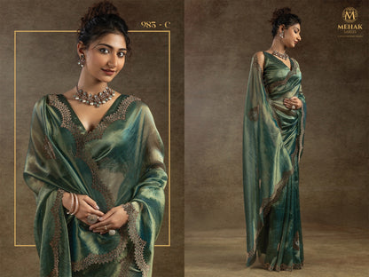 983Abcd Mehek Banarasi Silk Sarees Wholesale