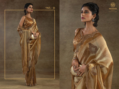 983Abcd Mehek Banarasi Silk Sarees Wholesale