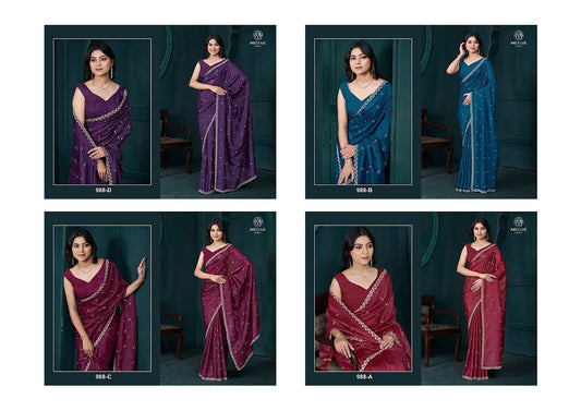 988Abcd Mehek Crepe Silk Sarees Manufacturer