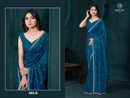 988Abcd Mehek Crepe Silk Sarees Manufacturer