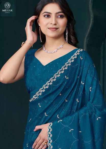 988Abcd Mehek Crepe Silk Sarees Manufacturer