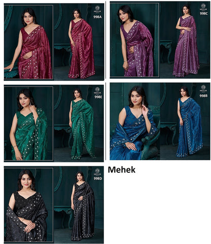 998Abcde Mehek Soft Silk Sarees Supplier Ahmedabad