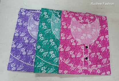 A-Line 0310 Ruchee Fashion Cotton Night Gowns Exporter India
