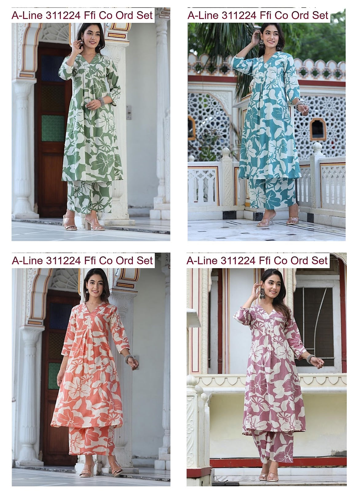 A-Line 311224 Ffi Cotton Co Ord Set Supplier Gujarat