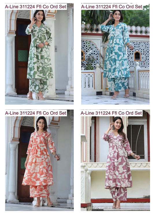 A-Line 311224 Ffi Cotton Co Ord Set Supplier Gujarat