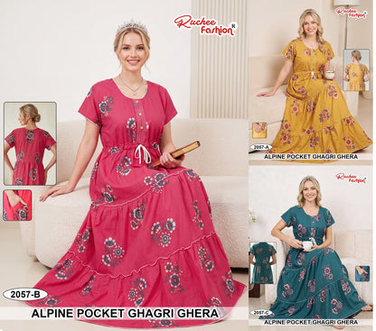 A-Line Ghagri 2909 Ruchee Fashion Alpine Night Gowns Wholesaler
