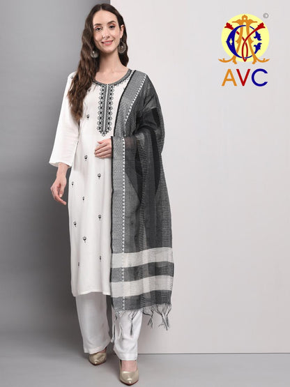 A20 Avc Cotton Slub Readymade Pant Style Suits Exporter Gujarat