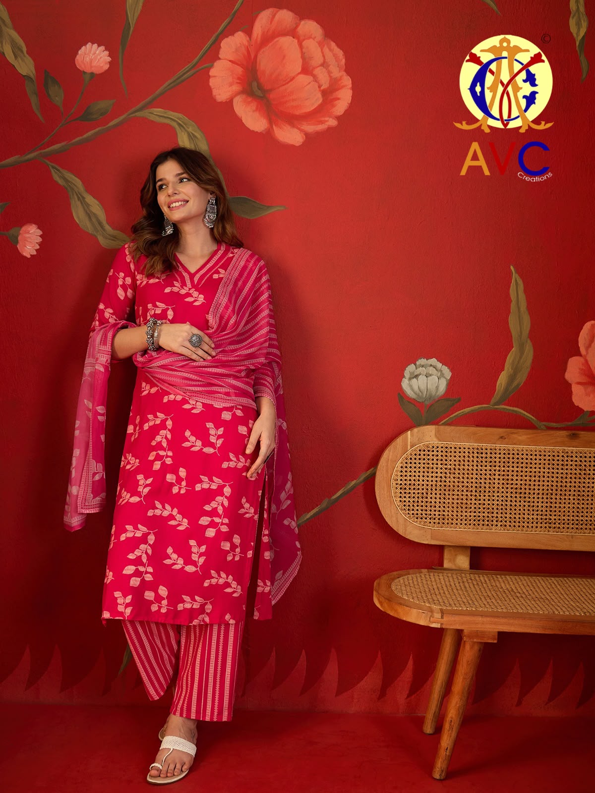 A21 Avc Heavy Reyon Readymade Pant Style Suits Manufacturer Ahmedabad