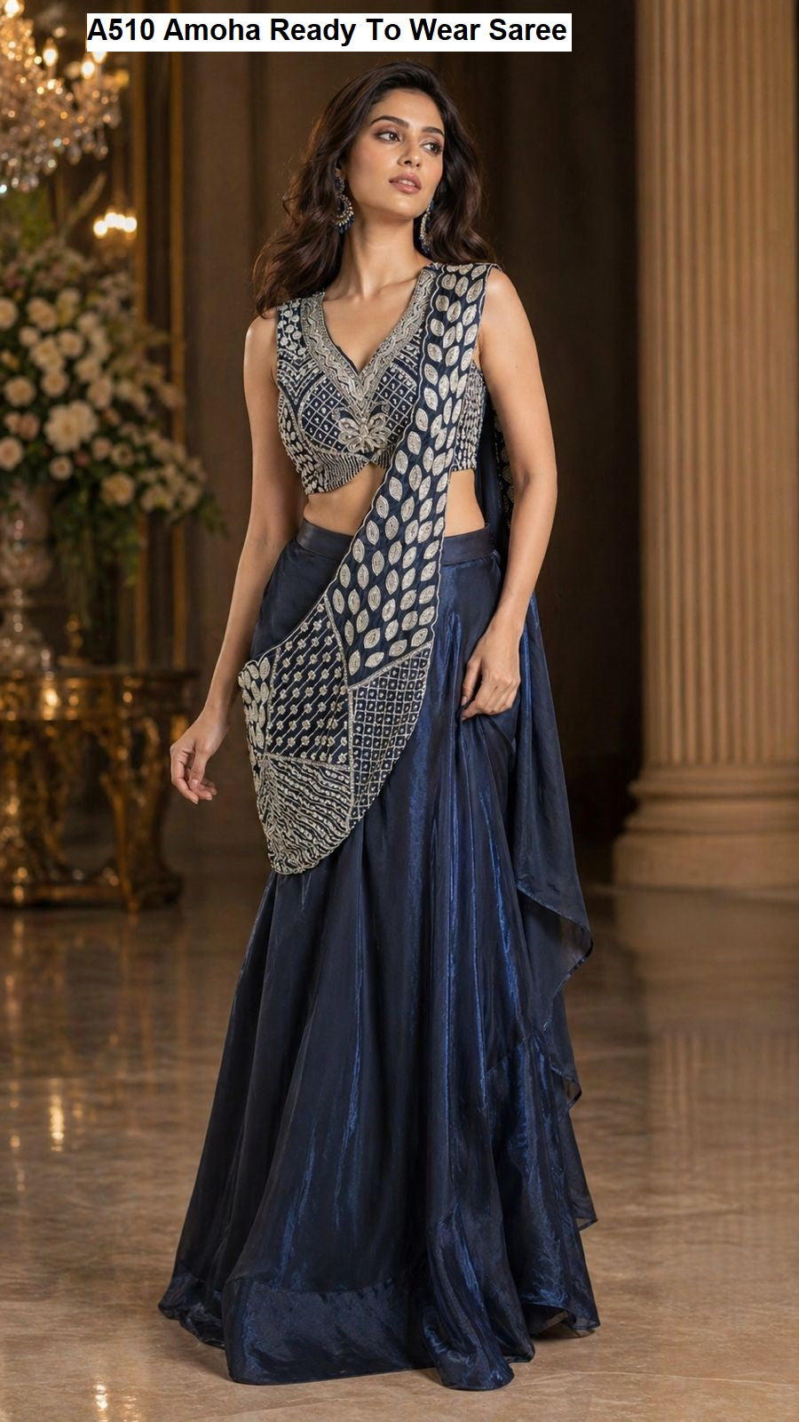A510 Amoha Fendy Ready To Wear Saree Exporter