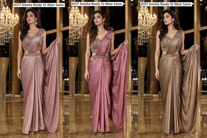 A517 Amoha Imported Ready To Wear Saree Exporter India
