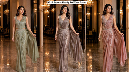 A518 Amoha Ready To Wear Saree Exporter India