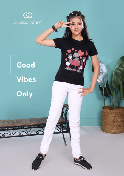 A867 Classic Candy Tencil Lycra Girls Top Supplier Gujarat