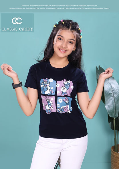 A867 Classic Candy Tencil Lycra Girls Top Supplier Gujarat