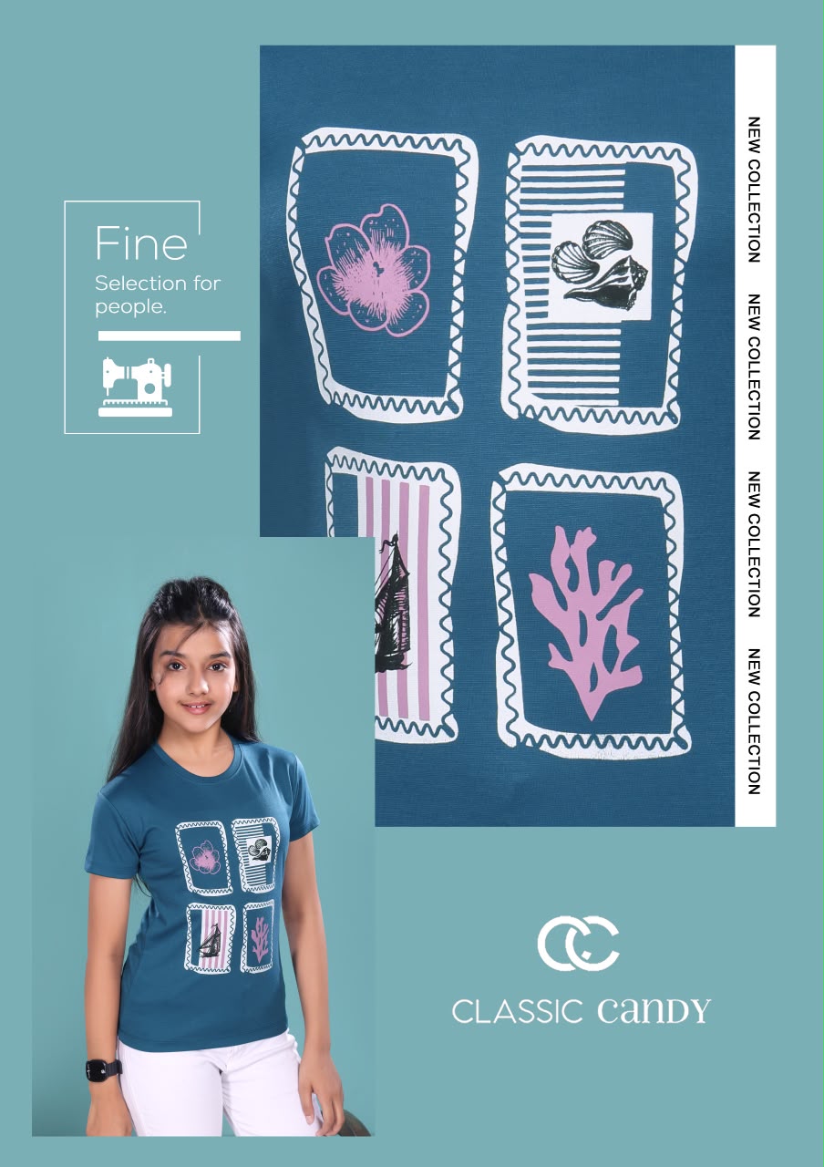 A867 Classic Candy Tencil Lycra Girls Top Supplier Gujarat