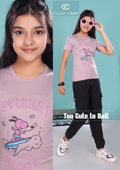 A867 Classic Candy Tencil Lycra Girls Top Supplier Gujarat