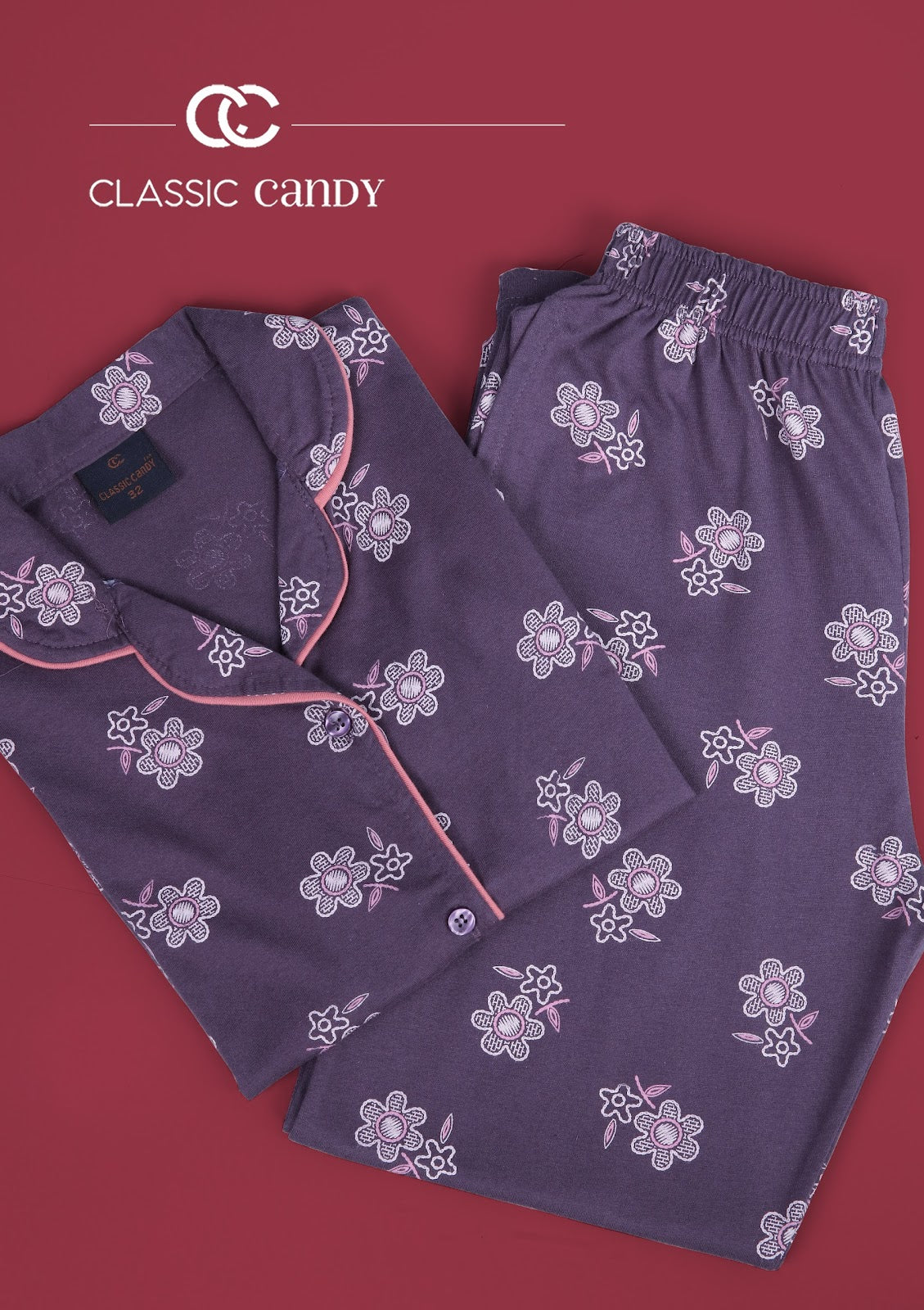 A877 Classic Candy Girls Night Suits Exporter Ahmedabad