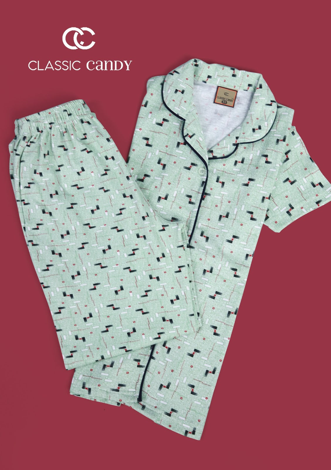A877 Classic Candy Girls Night Suits Exporter Ahmedabad