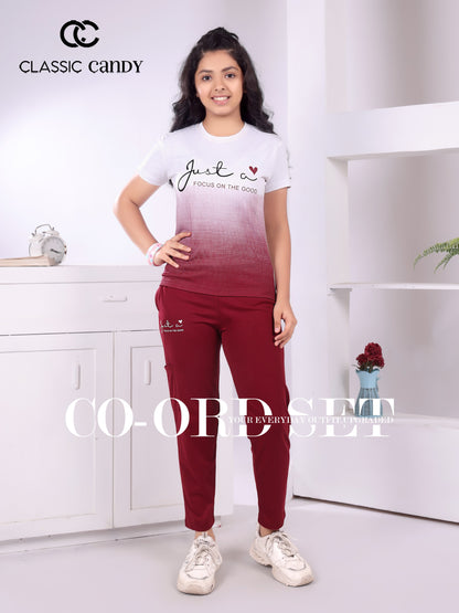 A887 Classic Candy Tencil Lycra Girls Cargo Set Wholesaler