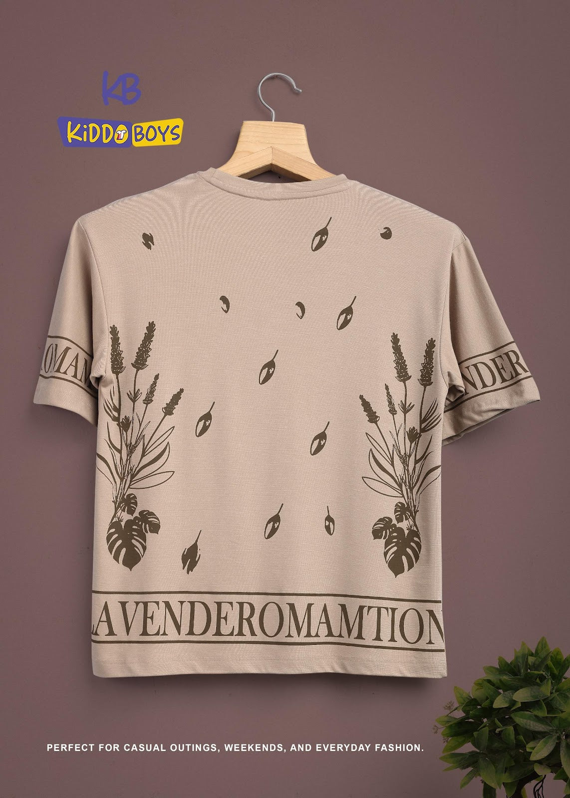 A928 Drop Shoulder Kiddo Tencil Lycra Boys Tshirt Exporter