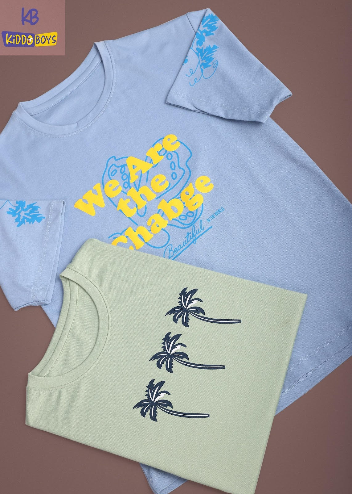 A928 Drop Shoulder Kiddo Tencil Lycra Boys Tshirt Exporter