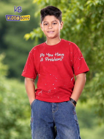 A929 Kiddo Cotton Looper Boys Tshirt Wholesaler India