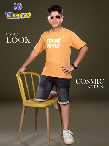 A929 Kiddo Cotton Looper Boys Tshirt Wholesaler India