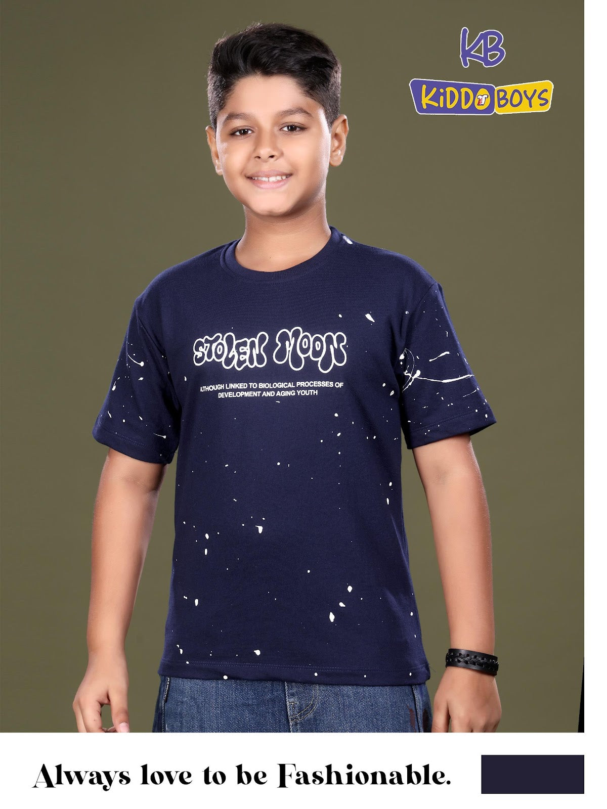 A929 Kiddo Cotton Looper Boys Tshirt Wholesaler India