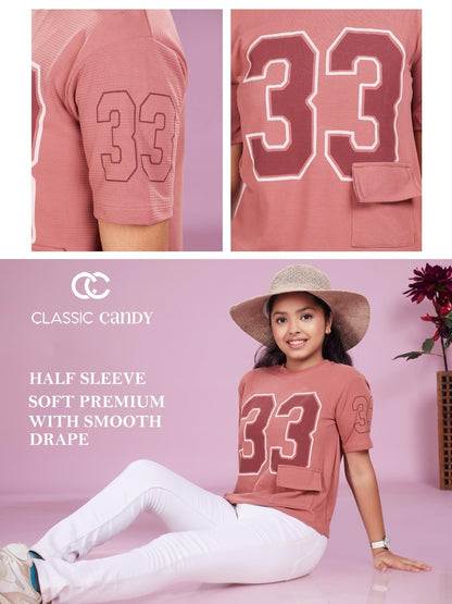 A931 Drop Shoulder Classic Candy Lycra Girls Top Exporter Ahmedabad