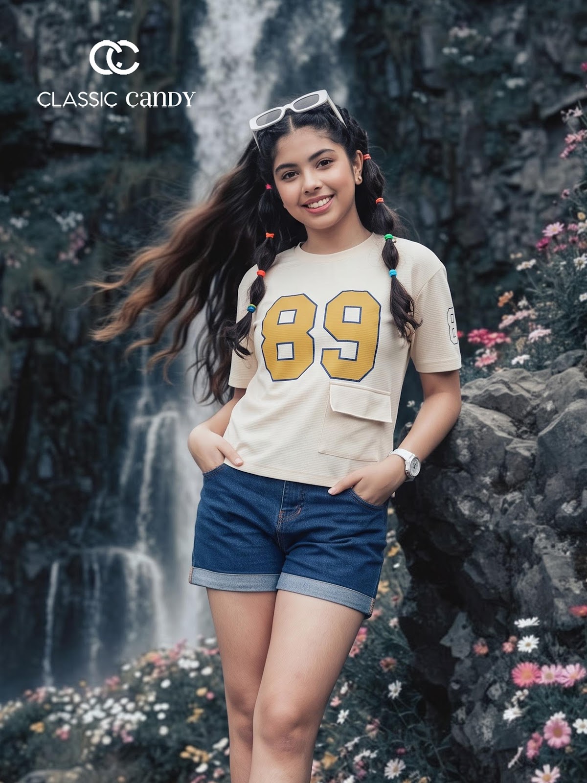 A931 Drop Shoulder Classic Candy Lycra Girls Top Exporter Ahmedabad