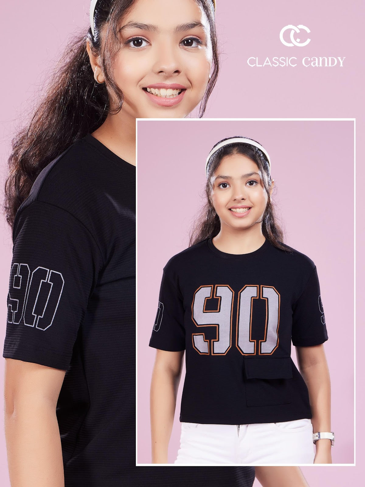 A931 Drop Shoulder Classic Candy Lycra Girls Top Exporter Ahmedabad