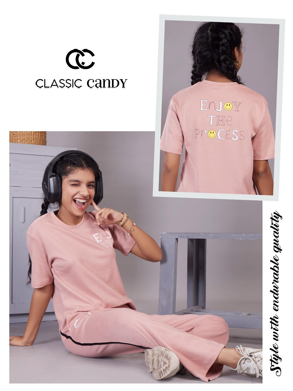 A938 Canvas Classic Candy Lycra Girls Pant Set Wholesaler Ahmedabad