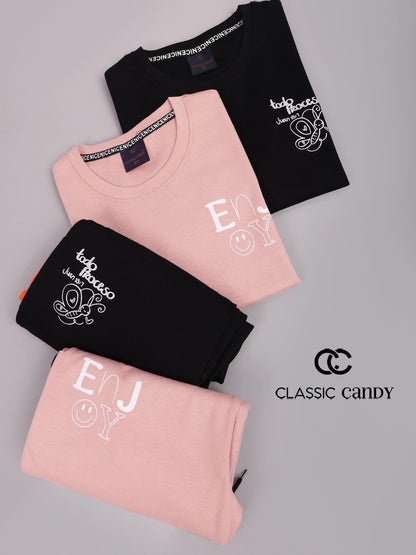 A938 Canvas Classic Candy Lycra Girls Pant Set Wholesaler Ahmedabad