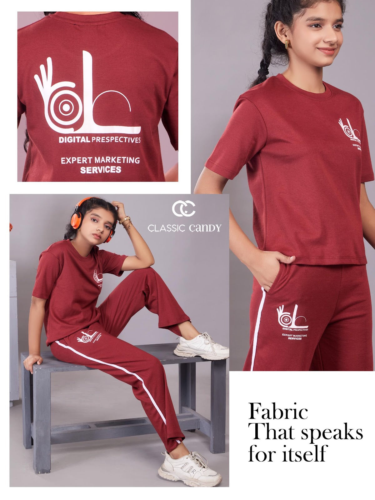 A938 Canvas Classic Candy Lycra Girls Pant Set Wholesaler Ahmedabad