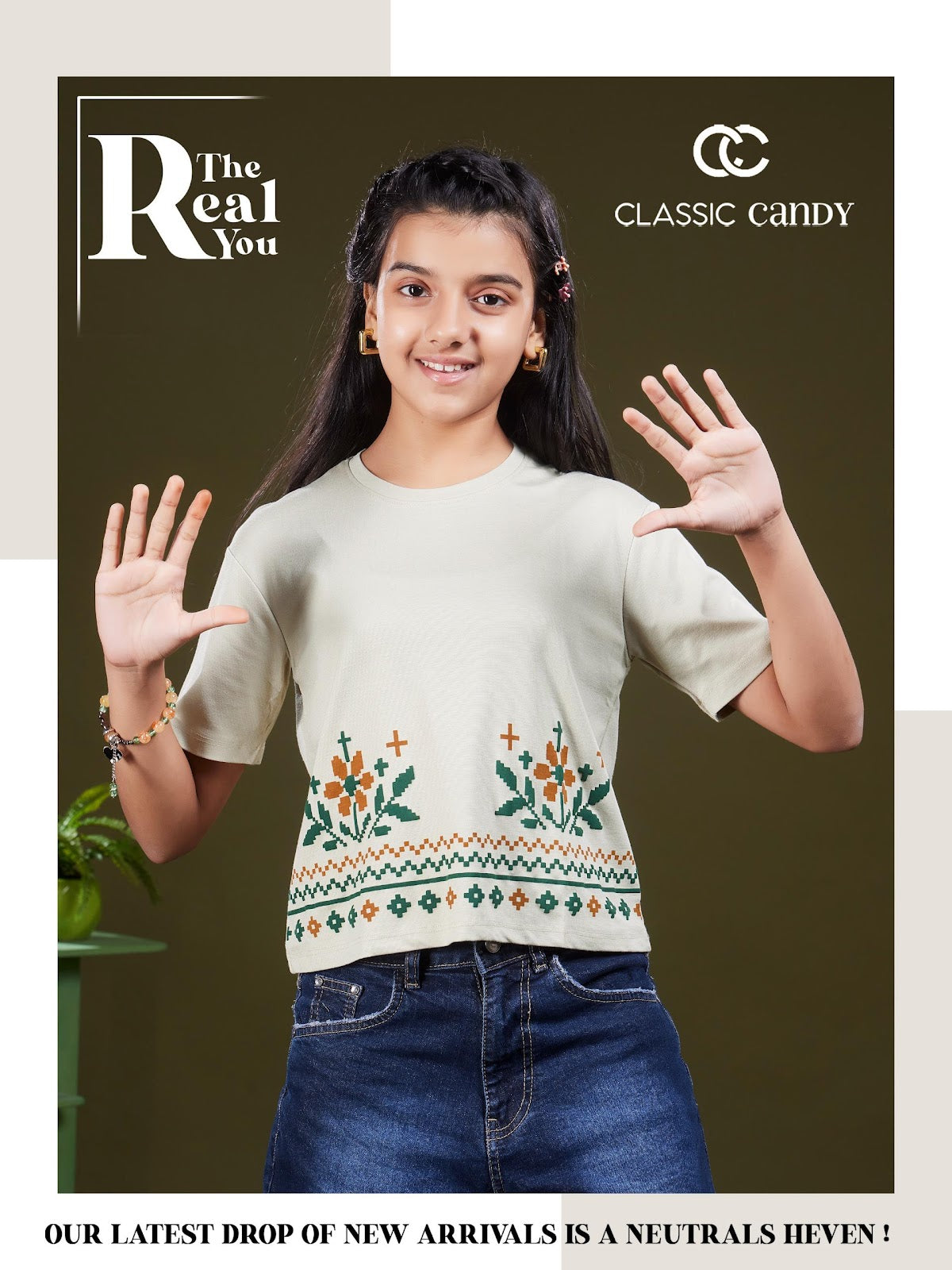 A939 Drop Shoulder Classic Candy Tencil Lycra Girls Top Supplier