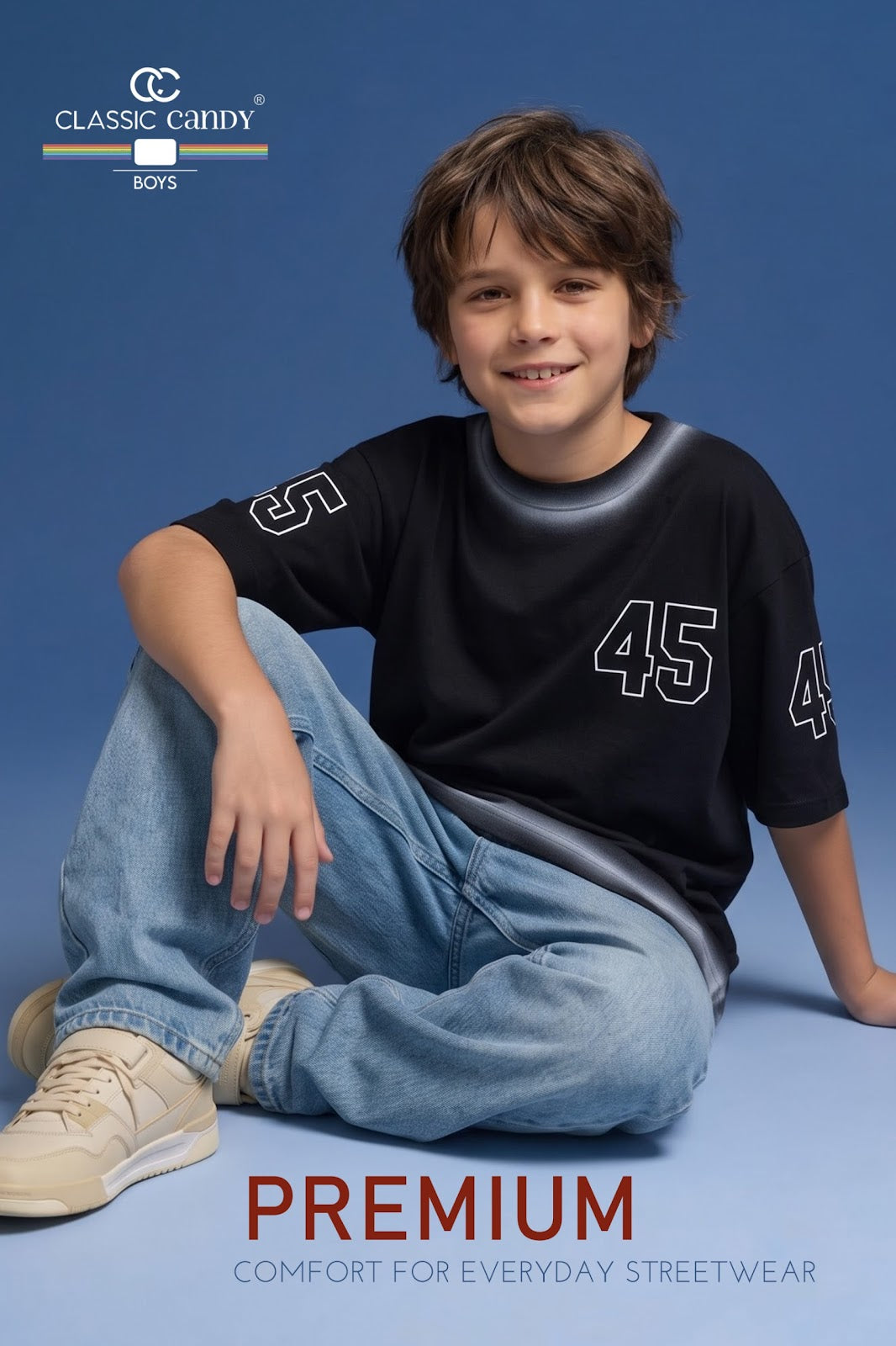 A944 Classic Candy Canvas Boys Tshirt Supplier India