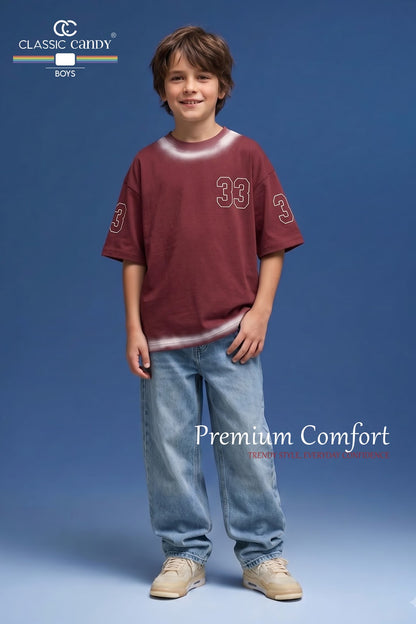 A944 Classic Candy Canvas Boys Tshirt Supplier India
